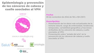 Seminario 7: Epidemiología y prevención de los cánceres de cabeza y cuello asociados al VPH