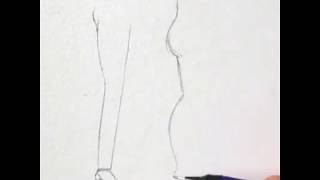 نصائح رسم الساق بالرصاص للمبدئين , How to Draw Legs with pencil