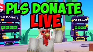 ROBLOX LIVE PLS DONATE! 🔴 RAISING STREAM