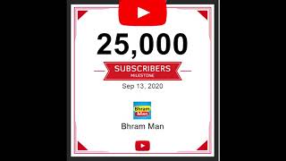 🙏 Thank You for 25 Thousand Subscribers! | Next 30 Thousand Goal.