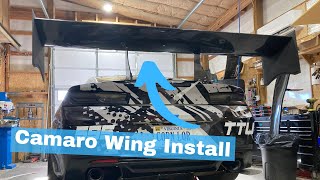 6th Gen Camaro Wing Install - Huge Amounts of Downforce!