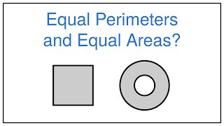 Equal Perimeters and Areas Problem — Annulus (Circular Ring) with Equal Perimeter and Area as Square