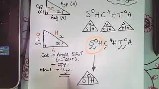 Trigonometry 1   Finding a Side