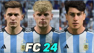 FC 24 | ALL ARGENTINA PLAYERS REAL FACES