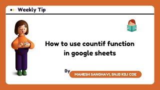 Summarized data using countif function in Google Sheets