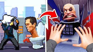 Playing the BEST VS WORST Skibidi Toilet Game Ripoffs