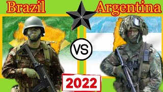 Comparison of Brazil and Argentina Military Strengths (2022)