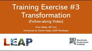 Training Exercise #3: Transformation