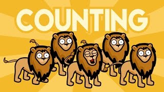 Learning to Count Song by Counting Lions - Baby, Toddler, Kindergarten Kids Learning Videos