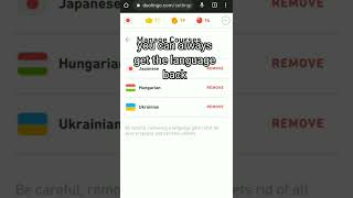 how to reset/remove language (Duolingo)