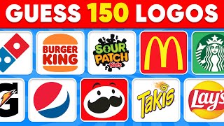 Guess the Logo in 3 Seconds | 150 Famous Logos 🍔🥤🍏 Logo Quiz | Monkey Quiz