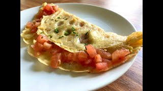 Tomato egg pancake