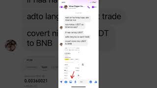 Usdt to binance then to 1move wallet