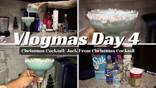 Vlogmas Day 4: Christmas Cocktail: Jack Frost Mocktail