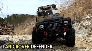 1/10 scale l RC land rover defender off-road adventure trail l rc crawler l rc오프로드 l  랜드로버디팬더 #03