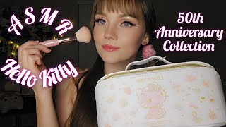 ASMR 🎀 Hello Kitty 50th Anniversary Collection 🎀 Whispering, Tapping, Mic Brushing, & Crinkle Sounds