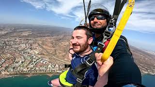 James First Skydive! Tandem Jump from 10000 feet at iJump Gran Canaria