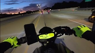 Yamaha MT07 - Dallas Bike Night Meetup / Cruise Through the City - (Episode 3)