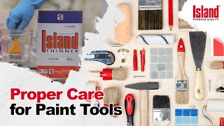 How to Properly Clean and Store Paint Brushes | Island Paints