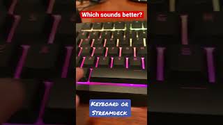 Which sounds better? #keyboard #asmr