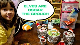 Day 15: 2023 Christmas Countdown. Elves are Oscar the Grouch