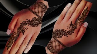 Beautiful back hand henna design new stylish back hand henna design