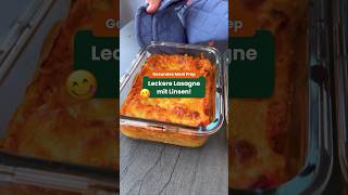 Lasagen 🍝 mit Linsen🌱 Meal Prep Idee