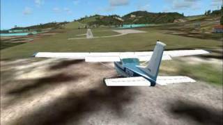 FSX Cessna-182 flight to Guadeloupe