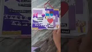 BTS|| Scrapbook || ASMR journal ||KPOP journal with me || BTS JOURNAL IDEA #shorts #bts