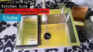 Review sink INOBE 6045 , bak cuci piring stainless murah kwalitas bagus