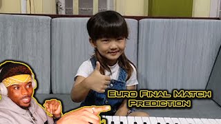 Esther Hnamte... euro final match prediction🤗🤗 || American Reaction!!!