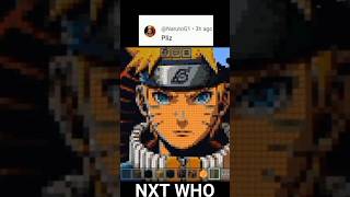 I Making My Subscriber Profile Pixel Art 🎨 In Minecraft #viral #pixelart #minecraft #naruto