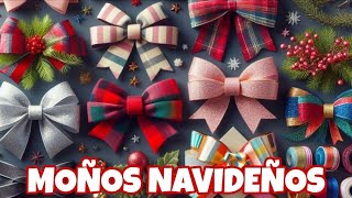 Como hacer un moño navideño