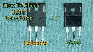 How To Check IGBT Transistor (Tagalog) PRO TECH Electronics