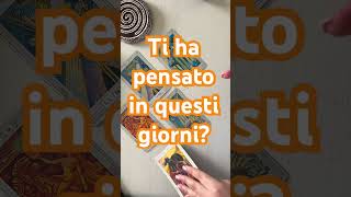 Ti ha pensato in questi giorni? #tarocchi #tarot #amore #sibille #oracolodellasibilla #tarotreading