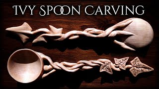 Cucchiaio EDERA Intaglio LEGNO | Ivy SPOON Wood CARVING