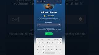 Riddle of the Day X Empire | Code that runs automatically and fair No middleman needed when I'm