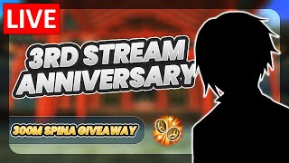 3rd Stream Anniversary!! || New PNG Reveal + 300M Spina Giveaway Announcement