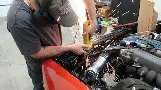 Cutting apart the 240sx front end!