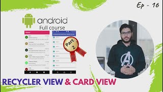 RecyclerView with CardView (Part -2) | Android Development tutorial in Hindi #16