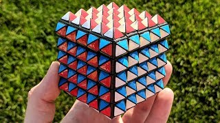 5x5 Spikey Cube Unboxing + Solve! | Lights Camera Cubing