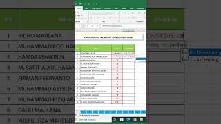 Cara Mudah Membuat Rangking di Excel  #belajarexcel #excelformula #excellookup #excelindonesia