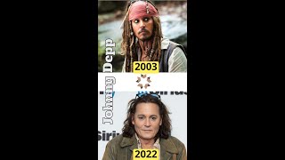 Johnny Depp: Pirates of the Caribbean (2003) Cast: Then And Now 2022 #shorts