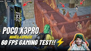 BGMI NEW 3.4 UPDATE GAMING TEST POCO X3PRO