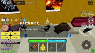 Day 3 of trying to roll a mammoth or sound from the Death King | Blox Fruit New Update 21 (Ghost)