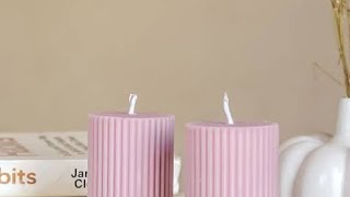 Candle and accessories (pillar candle) contact 9867617037 for inquiry #candle mould #silicone moulds