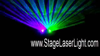 Purple + Green Laser Stage Light Lighting Disco Party KTV-22GP