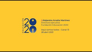 Alejandra Arratia en panel debatiendo Aquí Somos Todos: ¿Debo mandar a mi hijo al colegio?