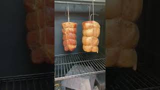 HOT Smoked Canadian Bacon delicious morning meats #shorts