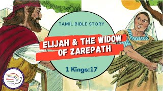 Elijah & the widow of Zarephath | எலியா & சாறிபாத்தின் விதவை | 1-Kings 17 | Tamil Bible Story | DGT